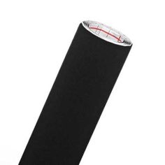 Black Velour Self Adhesive Contact Roll - 5m