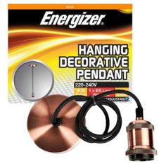 Energizer 1.2m Hanging Decorative Copper Light Pendant