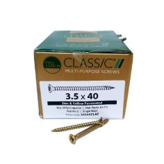 Timco Classic® ZYP Pozi Wood Screws 3.5 X 40mm - Box Of 200