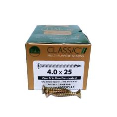 Timco Classic® ZYP Pozi Wood Screws 4.0 X 25mm - Box Of 200