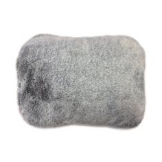 De Vielle Plush Covered Rechargeable Hot Water Bottle Grey