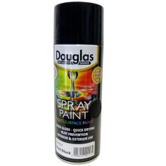 Douglas Multi Surface Spray Paint 400ml Black Matt