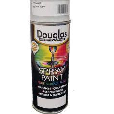 Douglas Multi Surface Spray Paint 400ml - Silver Grey