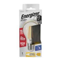 Energizer Led 7W (60W) 806 Lumens E27 Full Glass Filament GLS Warm White 2700K Dimmable