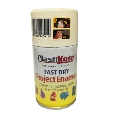 Plastikote Fast Dry Project Enamel Spray Paint - Flat White 100ml