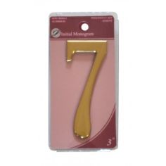 Gold Effect Numeral 7 - 75mm 