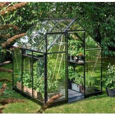 The Halls Qube Range of Greenhouses (Includes Base)