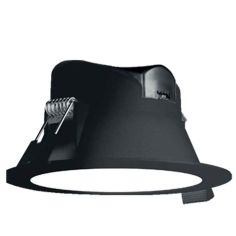 IP44 9W LED Dimmable Downlight Black
