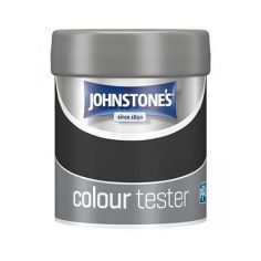 Johnstones Matt Black Paint Tester - 75ml