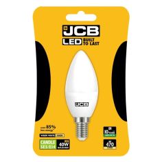 6w JCB LED Candle Bulb Opal - E14 
