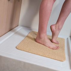 JML Hydro Wonder Beige- Super-comfy shower mat that never stains or blocks your drains