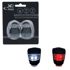 LED Silicone Bike Lights - 2pce