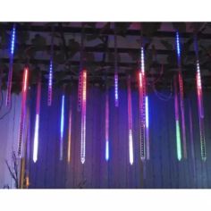 Multicoloured Christmas Lights Falling Snow 288 LED - 50cm 
