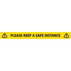 Please keep a safe distance Laminated Tape 50mm x 33m