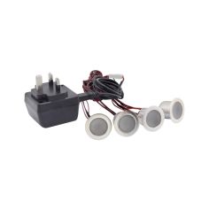 White round LED light kit For Plinths / Kickboards - Set of 4