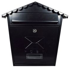 Postplus Classic Post Box - Black Gloss 