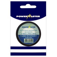 Powermaster 19mm Pvc Insulating Tape Black - 20m 