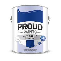 Proud Paints Anti Mould & Blackspot Paint - White 5L