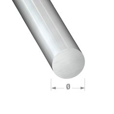 Raw Aluminium Round 8mm x 1m Solid Tube / Rod