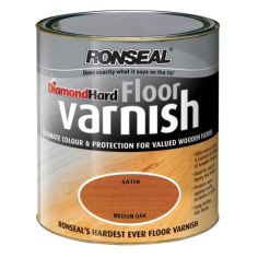 Ronseal Diamond Hard Floor Varnish Medium Oak - 2.5 Litre