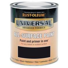 Rust-Oleum Universal All Surface Paint Black Satin  250ml