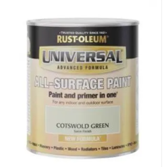 Rust-Oleum Universal Cotswold Green Satin All-Surface Brush Paint 250ml