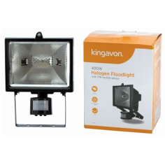 Kingavon 400W Halogen Floodlight With PIR Motion Sensor