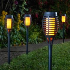 Party Flaming Torch Black - 5 Piece
