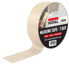 Soudal 7 Day Masking Tape Cream - 24mm x 50m