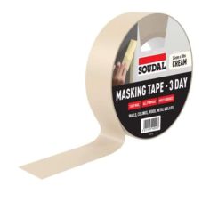Soudal Masking Tape 3 Day Cream - 24mm x 50m