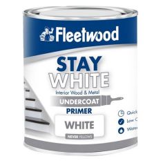 Fleetwood Stay White Undercoat Water Based Primer - White 750ml