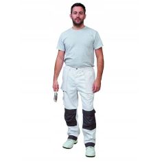  Pro Dec Advance White Painting Trousers 32"