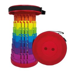 Telescopic Stool Red - Rainbow