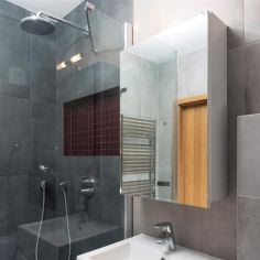 Tema Novara Single Bathroom Cabinet 40X60X12cm - White