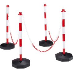 Traffic Post Column with Chain - 4 pieces 