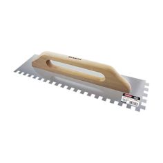 Serrated Trowel 130 mm  x 480 mm With wooden handle
