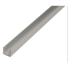 U Profile Aluminium - Bright 6 x 6 x 6 1 - 1m