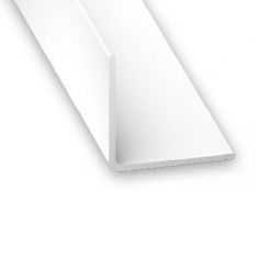 White PVC Equal Corner Profile - 30mm x 30mm x 2m