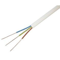 10m2 Twin/ Earth Cable - White 