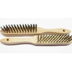 4 Row Wooden Handle Wire Brush