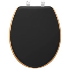 Wooden Toilet Seat - Charcoal Grey 